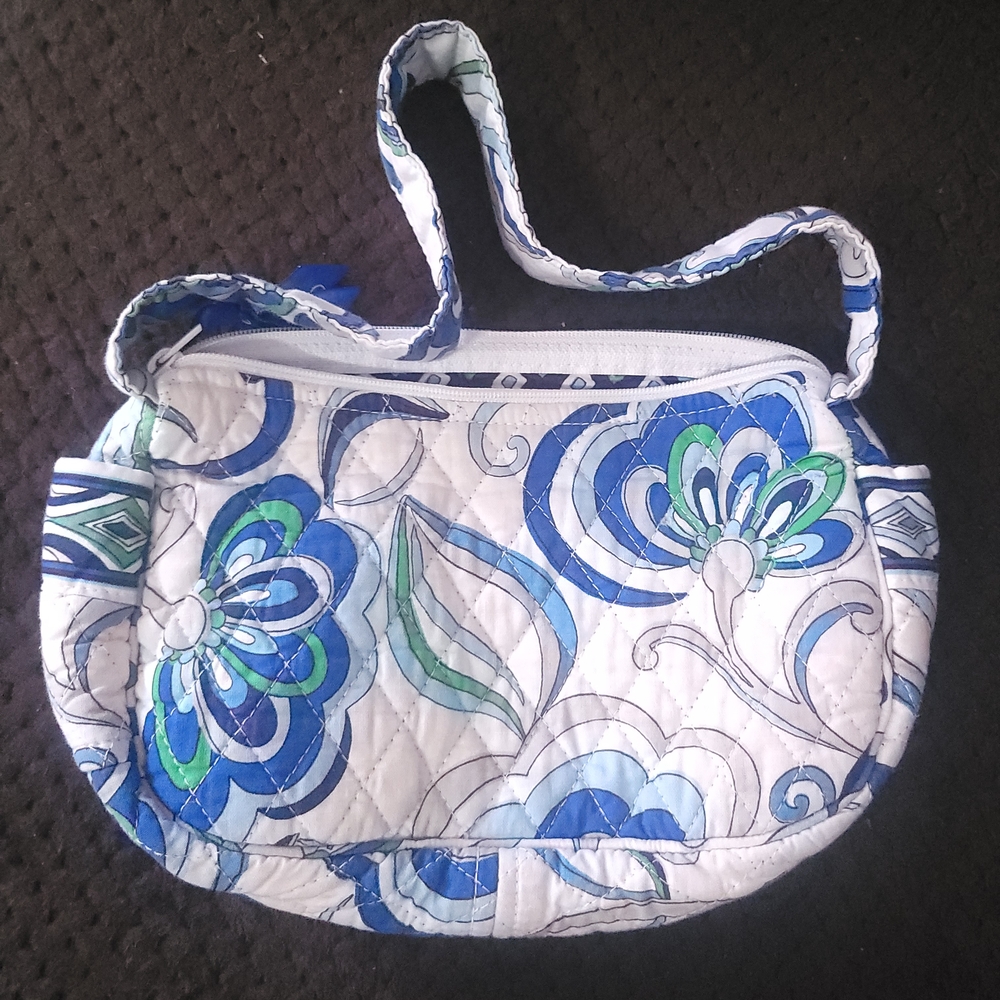 Vera Bradley Mediterranean White Quilted Shoulder Bag